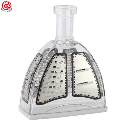 China New Viable Multifunctional Creative Shred Bottle Shredder Vegetable and Fruit Slicer Machine Stainless Steel Kitchen Grater for sale