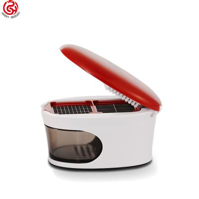 China Mini Vegetable Chopper Handheld Pressing Chopper Kitchen Gadgets Plastic Onion Garlic Perfection Viable Type Manual Cleaver for sale