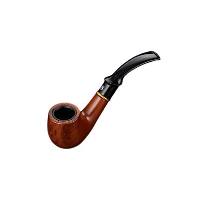 China Durable Standard Quality Latest Design Wooden Pipe Natural Handmade Wooden Portable Pipe Straight Solid Pipe for sale