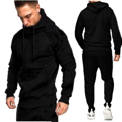 China European and American sports men's Autumn And Winter Hoodie Solid color anti-shrink border sweater for sale