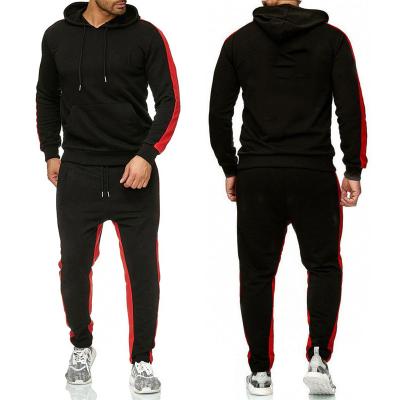 China Sustainable Mens Fall/Winter Suit 2 Sets Mens Sports Sweatsuit Hoodie Suit With Digital Print for sale