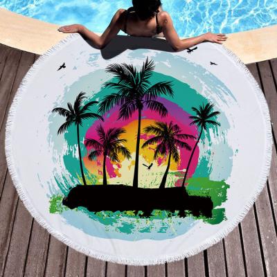 China Direct Selling Children's Safe Beach Direct Travel Beach Towel Yoga Outdoor Digital Printing Towel for sale