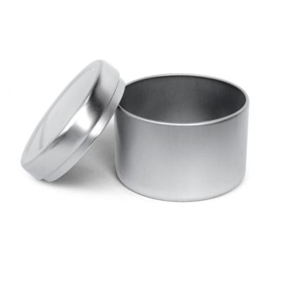 China Stock Empty Aluminum Metal Cosmetic Jar Jar Tin Can Round Cosmetic Candy Tins Candle Packaging Box Square Aluminum Containers Snap Lid Tin for sale