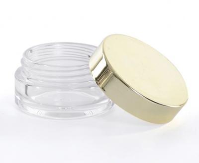 China Personal Cosmetic Skin Care Packaging 30g 50g Glass Cream Jar With Gold Aluminum Lid for sale