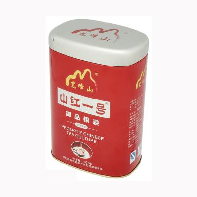 China New Materials Style Hot Sale Recycled Tea Tin Box Metal Tea Canister With Airtight Lid Tin Can Packaging for sale