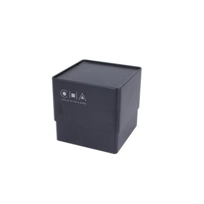 China Gift Fashion Metal Black Watch Tin Box For Gift Packing for sale