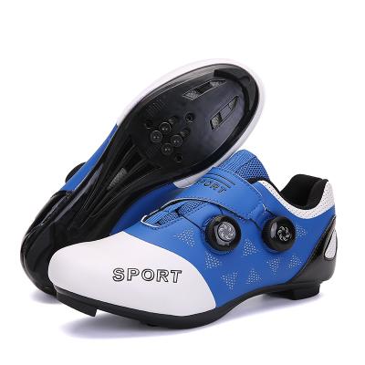 China 2021 Professional Eco-friendly Custom Logo Road Lock Mountain Cycling Shoes Single Button Breathable Big Size Bike Shoes for sale