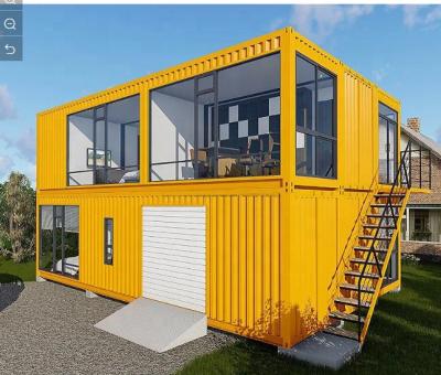 China Modern Modern Modular Prefab Steel House Hotel Modified 40ft Shipping Container Office for sale