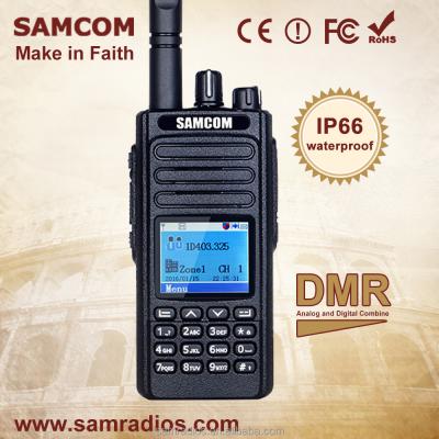 China SAMCOM DMR Two Way Radio DP-20 with FCC, IP 67 Compatible with Motorcycle MOTOTRBO Radios 2000 mAh for sale