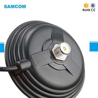 China High Quality Rubber Stainless Steel Car Radio Antenna Magnet Base And/Sucker UHF Male Connector Mount for sale