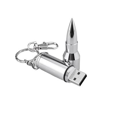 China Metal Bullet Shaped USB Pen Drive Weapon Memory Stick Flash Drive for sale