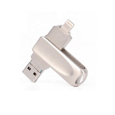 China 3 in 1 Type-C High Quality Custom Logo OTG USB Drive Metal Swivel USB 3.1 USB 3.1 Flash Stick for sale