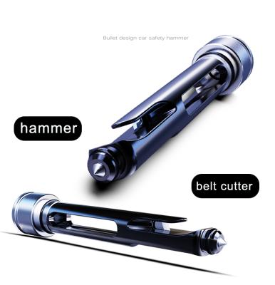 China Safety Auto Hammer Breaker Glass Window Breaker Emergency Tools Car Window Key Chain With Seat Belt Cutter for sale