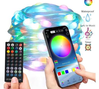 China String Light USB DC5V Dreamy Color Changing Led Pixel String Light 5M 10m Christmas Fairy String Lights With Remote Controller for sale