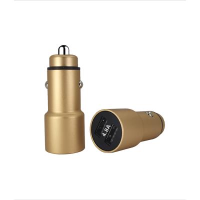 China High Quality Wholesale 2 Phone Adapter Usb Car Charging Left Fast Charging Charger For Mobile Phone for sale