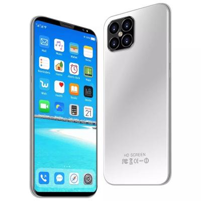 China 5G i12 Pro+ 6.1 Inch Android Smartphones 8GB+256GB 10-Core 5G LET Mobile Phones 4 Camera MTK6889 Face ID Unlock Dual SIM Mobile Phone for sale