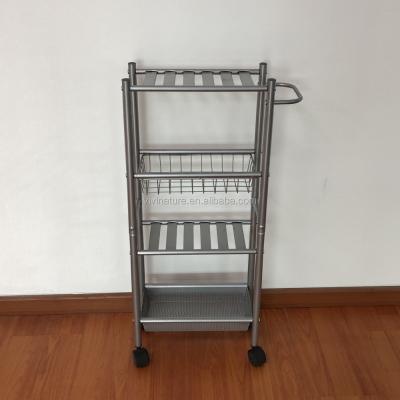 China Vivinature Portable Standard Laundry Carts Wire Frame Metal Laundry Cart for sale