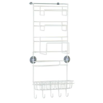 China Durable Iron Refrigerator Side Storage Shelf Rack Hanger With Multi-Layer Closet Wardrobe Racks for sale