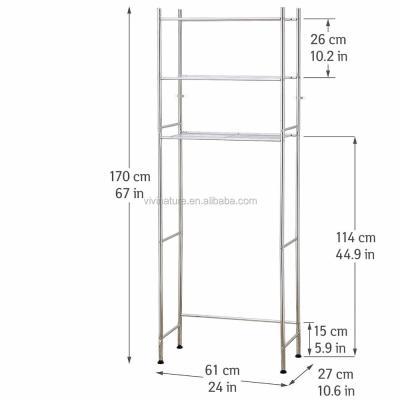 China Bathroom Shower Room Seat Over Toilet Shelf Storage Space Saving Self For Bath Room for sale