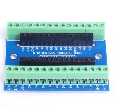 China Nano 3.0V ATMEGA328P I/O Shield V1.O terminal expansion board terminal board adapter screw NANOE ATMEGA328P-AU for sale