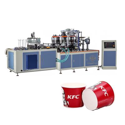 China food & Hot Price Factory New Beverage Type Popcorn Cup Making Machine Big Size Paper Cup Machine for sale