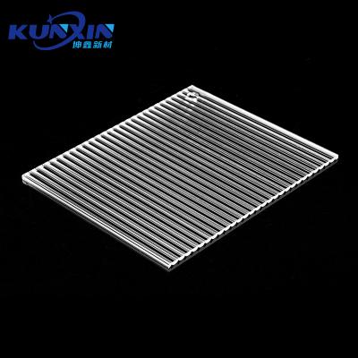 China Excellent Clear Resistance 2.0mm 3.0mm 5.0mm 8.0mm Thermoforming Ribbed Acrylic Sheet For Business /Education /Office for sale