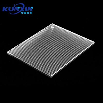 China Business / Education /office Customized Plastic Light Diffuser Mini Prism Striped Acrylic Sheet Clear for sale