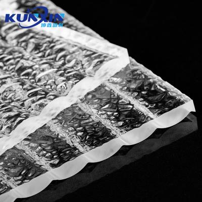 China Innovative Business / Education Products Plastic Ice Textured PC Pmma Panels Acrylic Diffuser Sheet Plants for sale