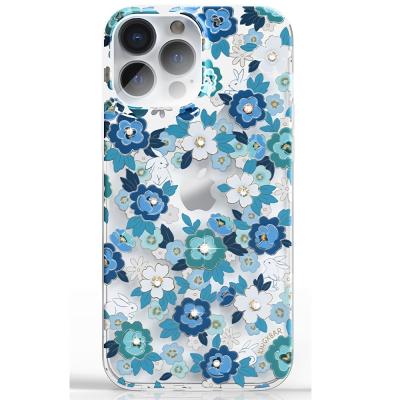 China Anti-Drop Factory OEM ODM Designer IMD Luxury Custom Luxury Flower PC Hard Phone Case For iPhone 13 Pro Max Cases for sale