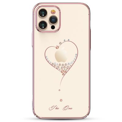 China hot sale kingxbar luxury Anti-fall rose crystal phone case for iphone 12 pro max mobile phone case cover 6.1 6.7 diamond protective shell for sale