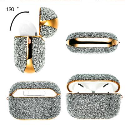 China Anti-scratch; New Arrival 3D Bling Shockproof Luxury Full Diamonds Hard Case For Apple Airpods Pro for sale