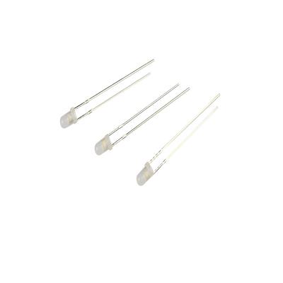 China Emitting LED Encapsulation Series LED 3MM Dip Led Diode Round Head LED Indicator Lighting 1.8V-2.4V LED Fog White And Orange Color Lighting for sale