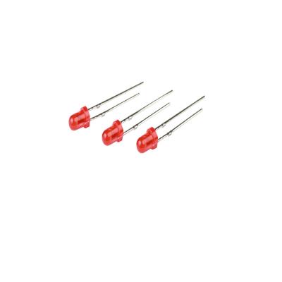 China Emitting LED indicator LED red&red encapsulation color LED series 2 pin terminal 3MM led diode head 1.8V-2.4V short round lights for sale