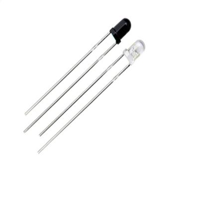 China Tuya Sandwich Factory Price 3mm 5mm 940nm IR Remote Fast Response Phototransistor Infrared LED 850nm 860nm 880nm IR Transmitter and Receiver DIP Photodiode for sale