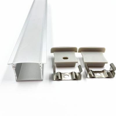 China Factory 23mm Wide Strip Lamp Interior Lighting Decoration Foshan Extrusion LED Aluminum Profile With PC Cover LED Lighting Profile for sale