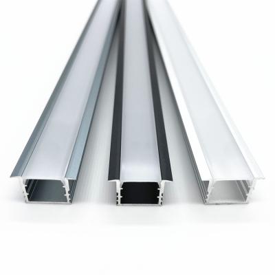 China Interior Lighting Decoration Suitable For Kitchen Light Bar Radiator Housing Channel Aluminum Extrusion With PC Cover Embedded Aluminum Led Type for sale