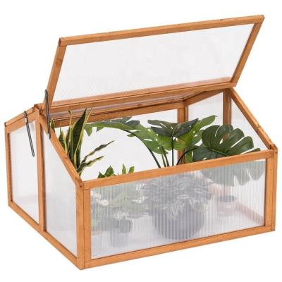 China Beautiful Flower Raised Garden Wooden Frame Planter for sale