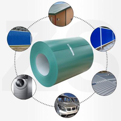 China Prepainted Galvanized Steel Coil Gi GL PPGI PPGL 0.3mm Thickness Ral5012 Color PVC Film Coated for Making Corrugated Sheets for sale