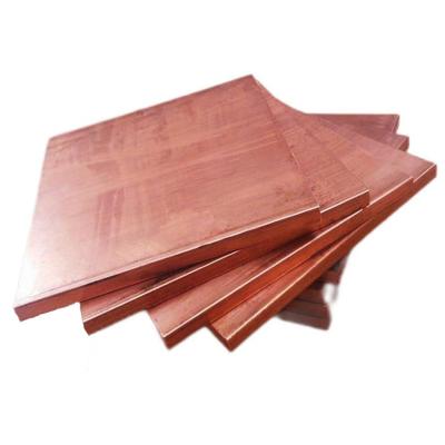 China 195 MPa Ultimate Strength 99.99% Pure Copper Cathodes 3mm 5mm 20mm Thickness Non-Alloy 4x8 Copper Plate Sheets for sale