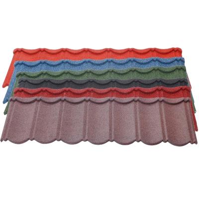 China Building Roofing Materials German Technology Colorful Stone Coated Metal Roof Tiles for Roof Top Grade Steel Insulated for sale