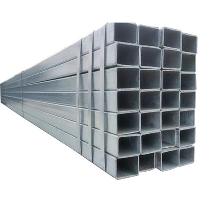 China 2x2 Galvanized Hollow Section tubing Square Steel Pipes for Shelter Structure Galvanized Steel round Pipe for sale