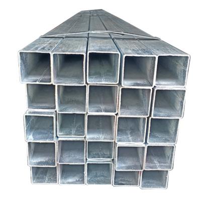 China Carbon Structure Pipe Welded Hot Dipped Pre GI 3x3 Inches Rectangular Steel Tube for Decoiling Processing Service for sale