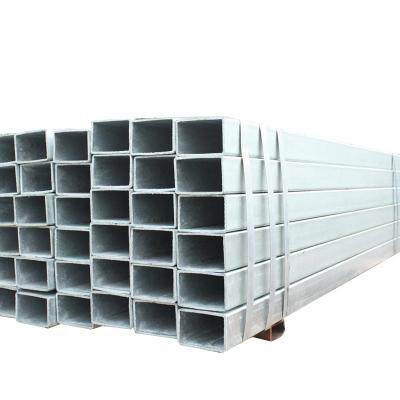 China Galvanized 2x2 4x4 inch Square Pipe Metal Fence Post Hot Dip GI Galvanized Steel Square Tube Pipe for sale