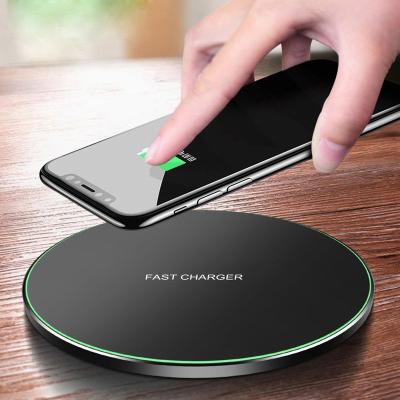 China Smart Phone 2021 Q5 Charger Small 10W 15W Qi Support Qi Wireless Charging Station Best Quality Cheap Aluminum Wireless Wireless Charger for sale