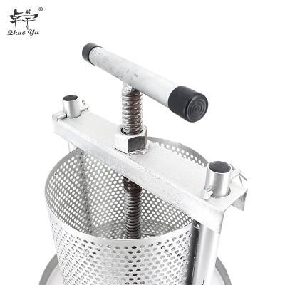 China Hot Selling Bee Farm 2021 Honey Machine Stainless Steel Bee Wax Press Price With Splash Collar for sale