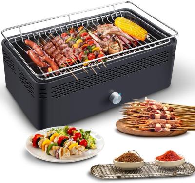 China Aobosi BBQ Grill Charcoal Table Grill Easily Cleaned Smokeless Picnic Grill Stainless Steel For Outdoor And Kitchen for sale