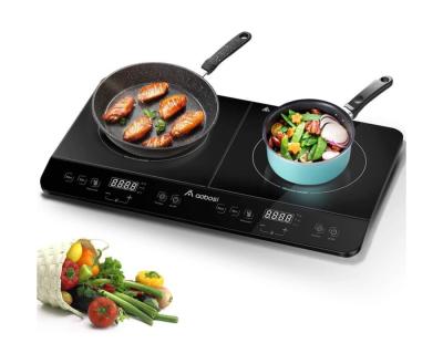 China Household Aobosi FS-IRC108 Double Burner Induction Cooker Hot Plate Induction Cook Top for sale