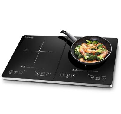 China Amzchef household induction hob, double induction cooker with ultra-thin body 2800W induction cooktop for sale