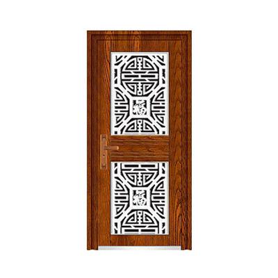 China Anti-Theft Indian House Main Gate Designs Door Glass Window Composite Wooden Door for sale