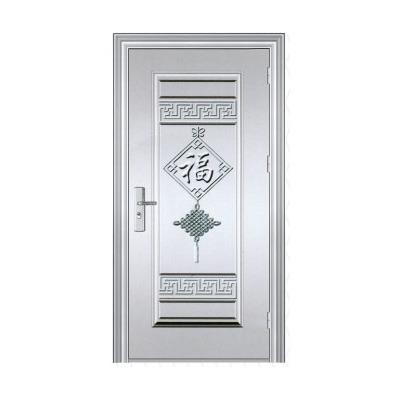 China Anti-Theft Stainless Steel Single Door Hot Sale Popular Design Cheap  Entrance Security Door for sale